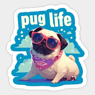 pug life Sticker